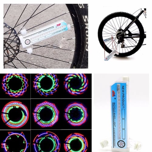 32 LED Patterns Cycling Bikes Bicycles Rainbow Wheel Signal Tire Spoke Light
