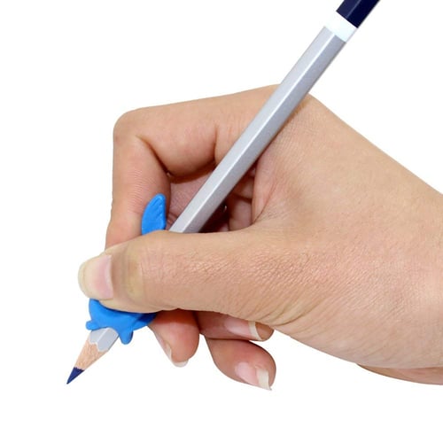 3Pcs.dolphin children pencil holder pen writing aid grip posture correction tool 