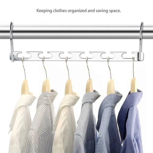 12 pc Space Saving Hangers Metal Magic Cascading Hanger Closet Clothes Organize