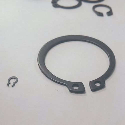 120 Pieces E-Clip Assortment Kit Set Silver Oxide Finish Retaining Ring Circlip 