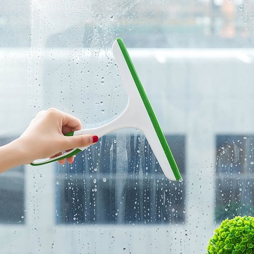Glass Window Wiper Soap Cleaner Squeegee Shower Bathroom Mirror Car Blade Brush 