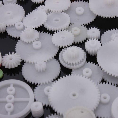 75 Kinds Plastic Shaft Single Double Reduction Crown Worm Gears DIY For Robot 