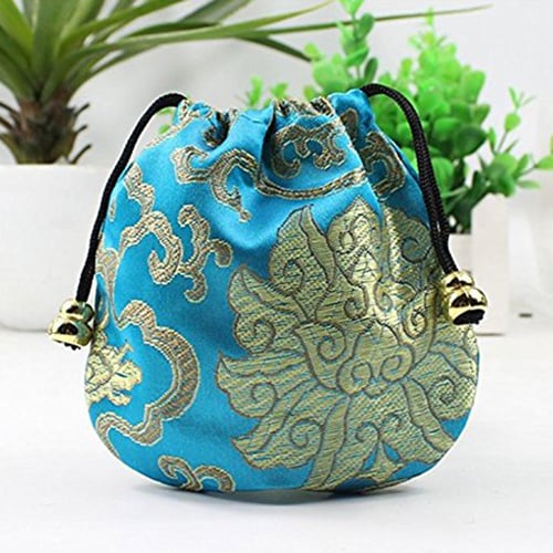 Drawstring Coin Purse 24pcs Silk Brocade Jewelry Pouch Bag Gift Bag Value Set 