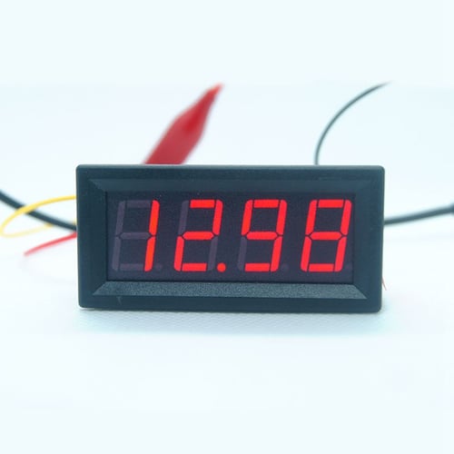 Mini Digital LED Display 4 Bits 0-100V Voltmeter Panel Volt Voltage Meter # 