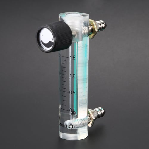 0-1.5LPM 1.5L Oxygen Flow Meter Flowmeter with Control Valve for Oxygen Air Gas 