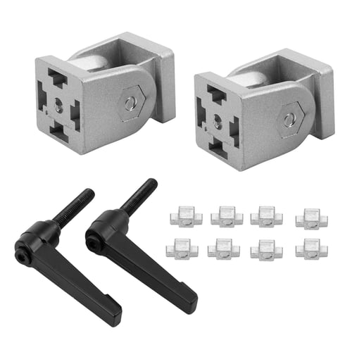 Die cast zinc alloy Flexible Pivot Joint Connector with Handle corner hinge 