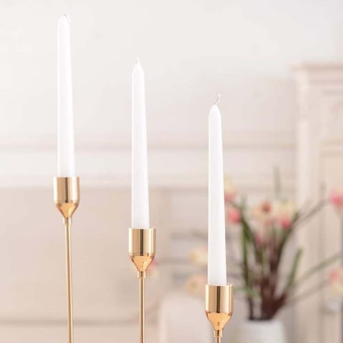 Nordic Style Candlestick  Golden Iron Candle Holder Wedding Party Home Decor New