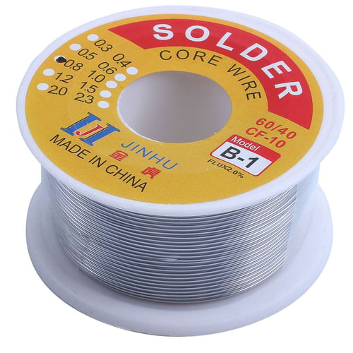 0.8mm 100g 60/40 Tin Lead Solder Wire Rosin Core Soldering  2% Flux Reel Tube