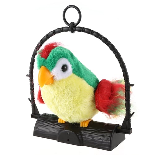 Talking Parrot Imitates And Repeats What You Say Kids Gift Funny Toy 