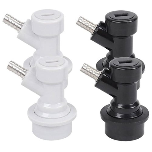 Pair Ball Lock Disconnects Threaded MFL for Cornelius Corny Kegs Adapter IN &OUT 