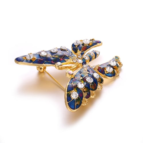 Shiny Cute Mushroom Set Gem Alloy Crystal Rhinestone Costume Pin Brooch Jewelry 