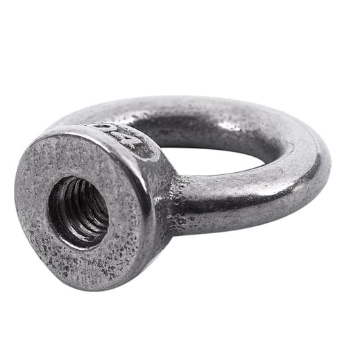 2Pcs Stainless Steel Raw Style Shield Anchor Eye Bolts M6 X 82Mm,Silver Silver 