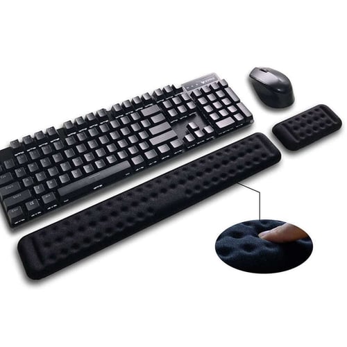 iColor Keyboard Wrist Rest pad and Mouse Memory Foam Wrist Support for Office Gaming Computer Laptop and Mac Black iColor Keyboard Wrist Rest pad and Mouse Memory Foam Wrist Support for Office Gaming Computer Laptop and Mac Black