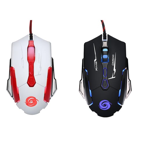 Colorful LED Backlight Adjustable 4000DPI Optical Wired Gaming Mouse FOR PC Hot 