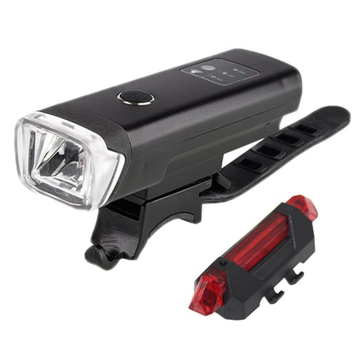 Bike Tail Light Cycling Safety Flashlight Front Headlight Back Taillight USB 