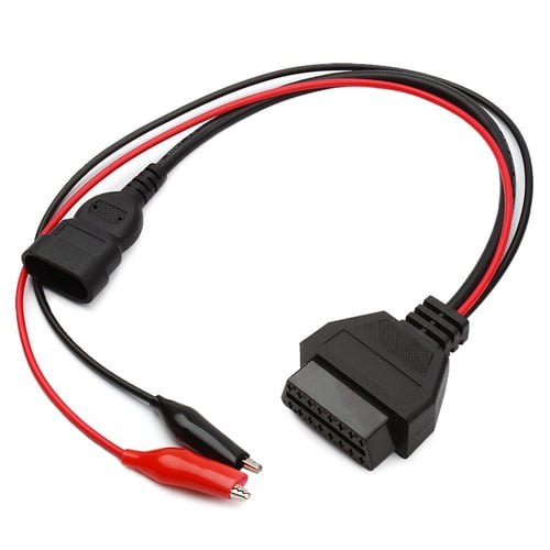 OBD2 Adapter Cable 3 Pin to 16 Pin OBD2 Adapter Connector Diagnostic Scanner Cable for Fiat Lancia Alfa Romeo 3 Pin Female Interface