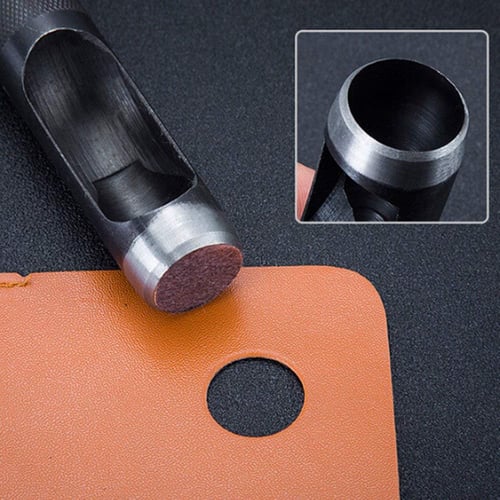 10x Leather Steel Punch Hollow Set Cutting Hole Craft Puncher Belt Craft Tool 