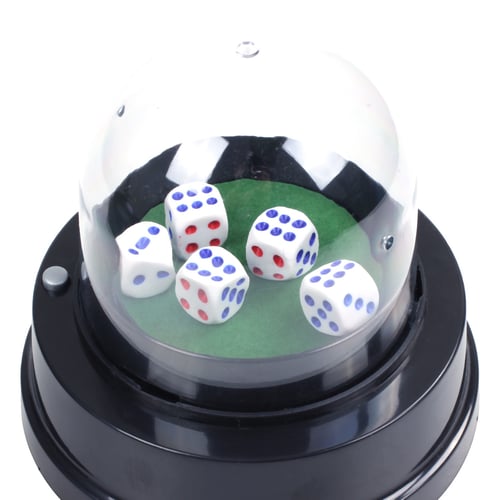 Professional Automatic Dice Cup Casino Games with 5 Dices for Party Bar 