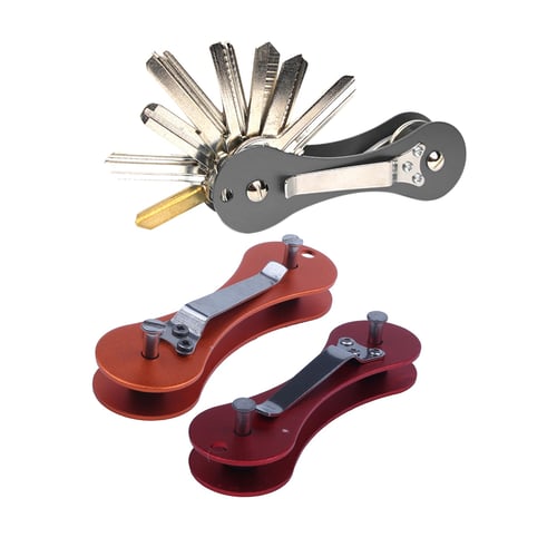 Multifunction Premium Stainless Key Holder Organizer Clip Folder Keychain Tool 