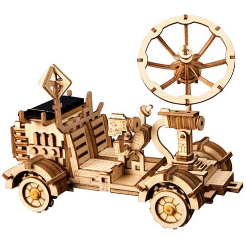 Robotime DIY Model Building Kits STEM Solar Energy Toy 3D Puzzle Gift for Kids 