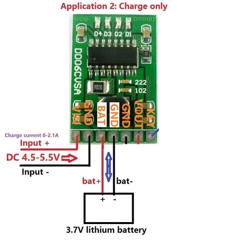4in1 2A 4.2V Charge Discharger 3.7V to 5V DC-DC Boost Converter Mobile Power 