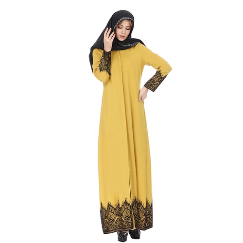 Frauen Lässig Qatar Uae Oman Kaftan Robe TÜRkische Islamische Verkauft S D7L6 1X 