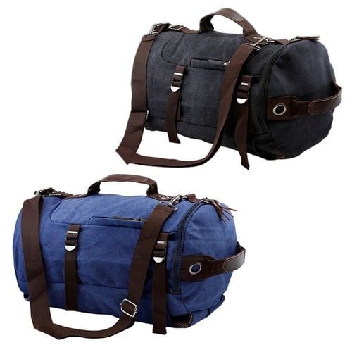 Canvas Backpack Travel Camping Sport Rucksack School Satchel Laptop Hiking Bag 