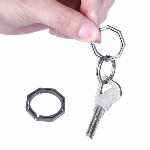 EDC Titanium Ti TC4 Outdoor Key Carabiner Keyring Clip Keychain Holder Tool 