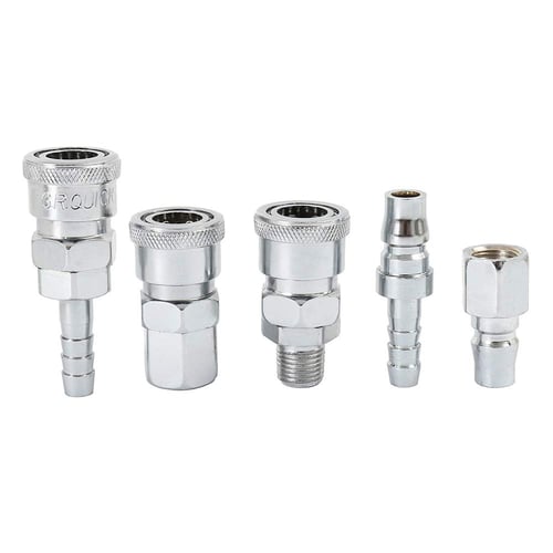 Air Line Hose Compressor Fitting Connector Quick Release Set 1/4 inch 3/8 BSP 