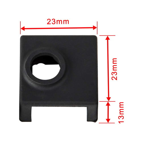 Heater Block Silicone Cover 0.4mm Nozzles For 3D Printer Creality CR-10 Ender 3 