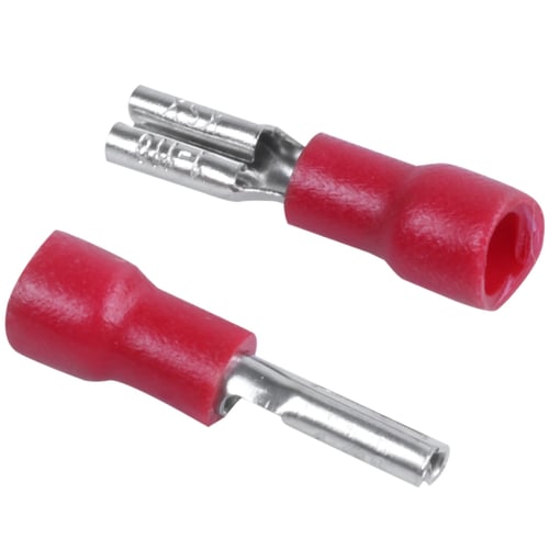 Female Insulated Crimp Spade Connector 50 x PAIRS Red 2.8mm Male 