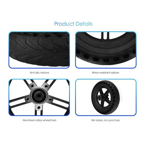 Solid Tires Wheel Explosion-proof Tire Anti-puncture for Xiaomi Mijia M365 8.5" 