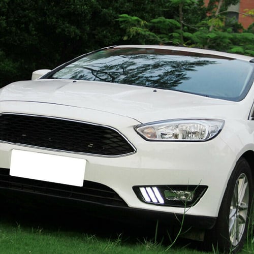 DRL For Ford Focus 2015 2016 LED Daytime Running Light Fog Lamp Mustang Style 
