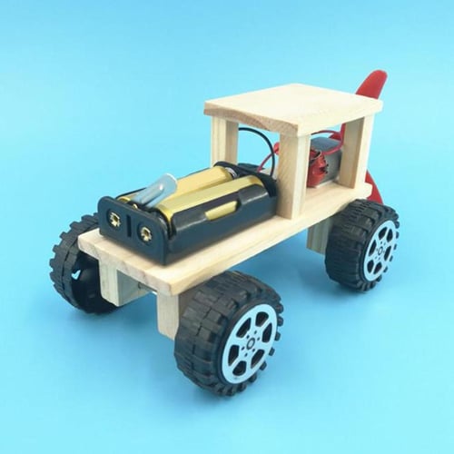 HandmadeModel Scientific Technology Racing Car DIY ToysExperiment Kit Wind Power 