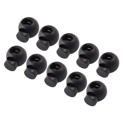 10x Round Ball Toggles Spring Stop Drawstring Rope Cord Clamp Locks Stoppers 