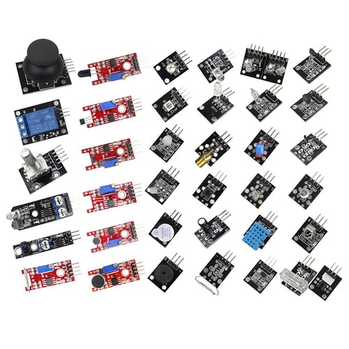 1set 37 in 1 Sensor Module Kit Set for Raspberry Pi & Arduino& MCU Education 