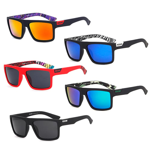 Details about   Sports Sunglasses KDEAM Men HD Polarized Square Frame Reflective Coating Mirror 