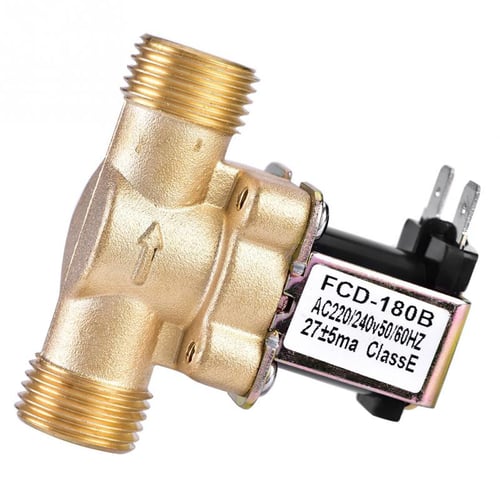 240V G1 solenoid valve AC220 2 inch NC brass solenoid valve Normally closed water inlet valve 0.02-0.8 MPa class E insulation class solenoid valve Solenoid valve
