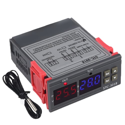 110/220V Digital Temperature Humidity Thermostat Automatic Incubator Controller 