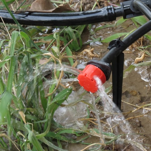 DIY Micro Drip Irrigation System Plant Self Garden Hose Kit Adjustable Drippers 