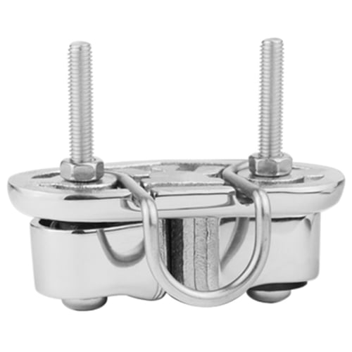 2x Stainless 316 Tough Cam Cleat with Leading Ring Marine Sailing Sailboat 