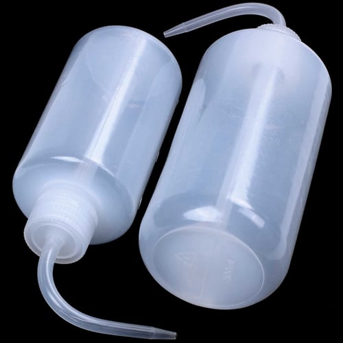 2X 500ML Plant Flower Succulent Watering Bottle Plastic Bend Mouth Watering Cans