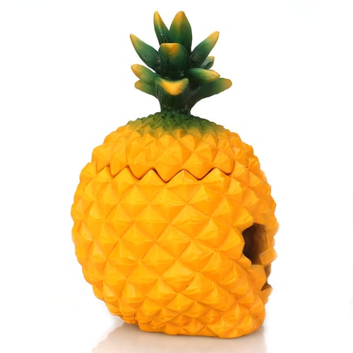 2x Creative Resin Pineapple Shaped Ornament Gift Home Tabletop Decoration 