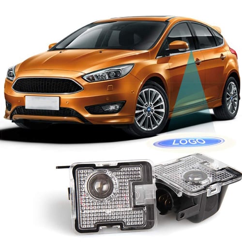 Ford Focus "RS" logo Puddle LED Lights lamps 2PCS For Ford Focus MK3 2015-2018