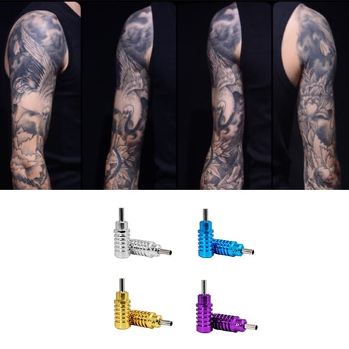 1pc Aluminum Alloy Tattoo Machine Supply Handle Grips Tube with Back Stem A4 