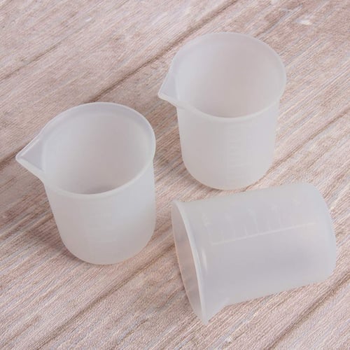 6Pcs Silicone Measuring Mixing Cups For Resin Glue Cup Making Handmade Crafts 