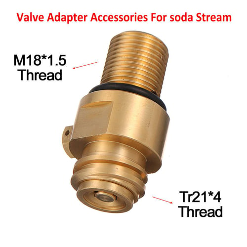 M18x1.5 Thread For Soda Stream Tank Maker Valve-Adapter Refill CO2 Accessories