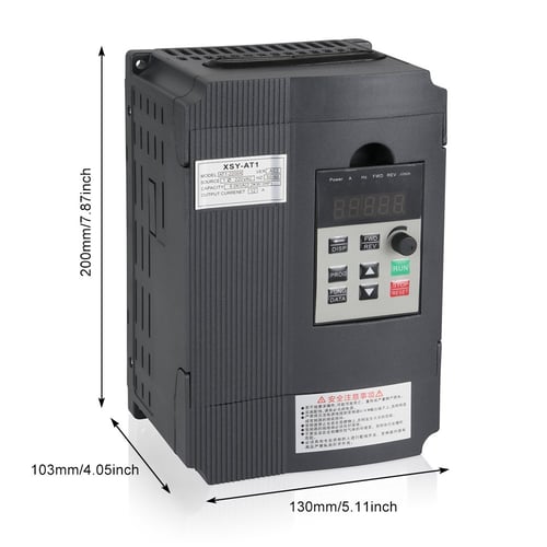 New 220V 2.2KW 3hp 12A Single-phase Input Variable Frequency Drive Converter USA