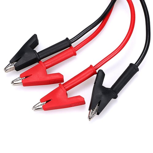 5 Pcs Dual Ended Crocodile Alligator Clips 15A Test Lead Wire Cable 5 