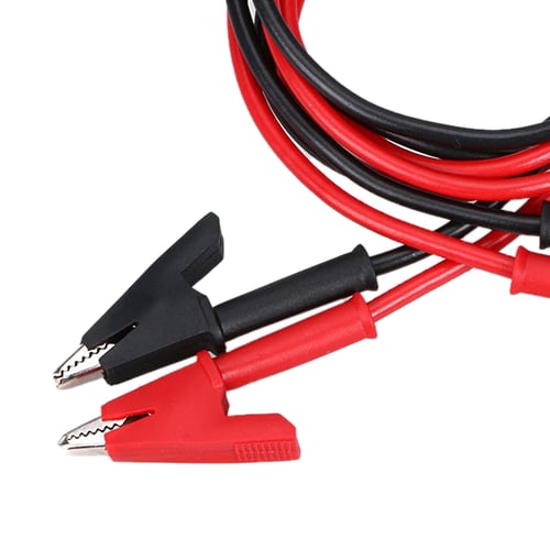 5 Pieces Dual Ended Crocodile Alligator Clips 15A Test Lead Wire Cable 3.3ft/1m 